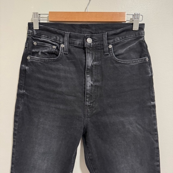 Etica Black Raw Step Hem Jeans - Picture 2 of 5